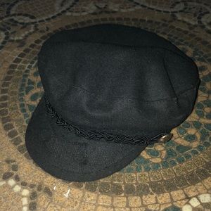 Black cabbie hat